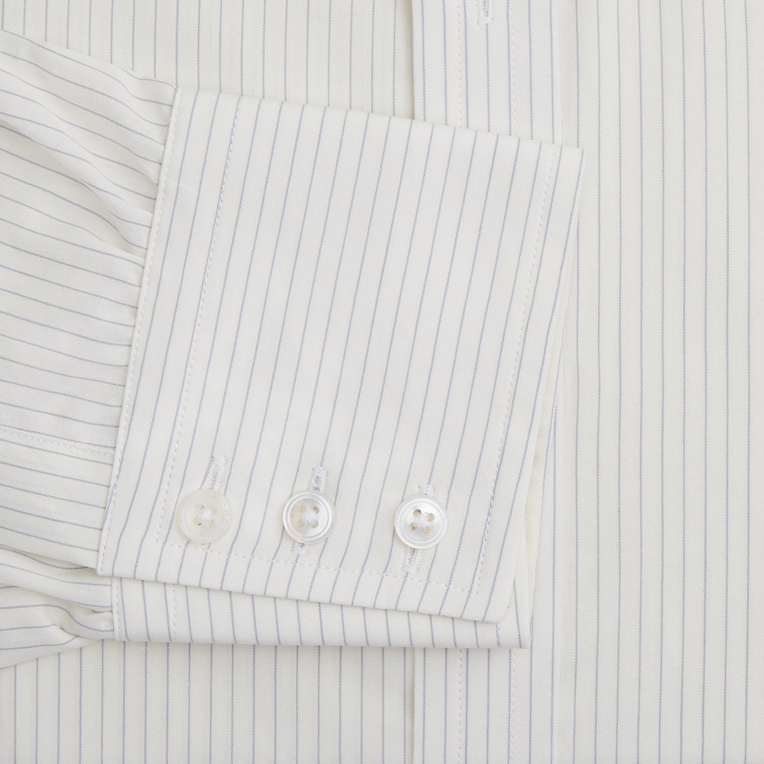 View 3 of product Pale Blue Pinstripe Mayfair Shirt