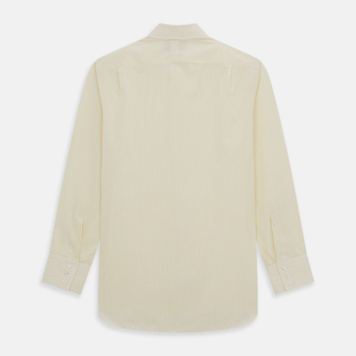 Yellow Pinstripe Mayfair Shirt Image 4