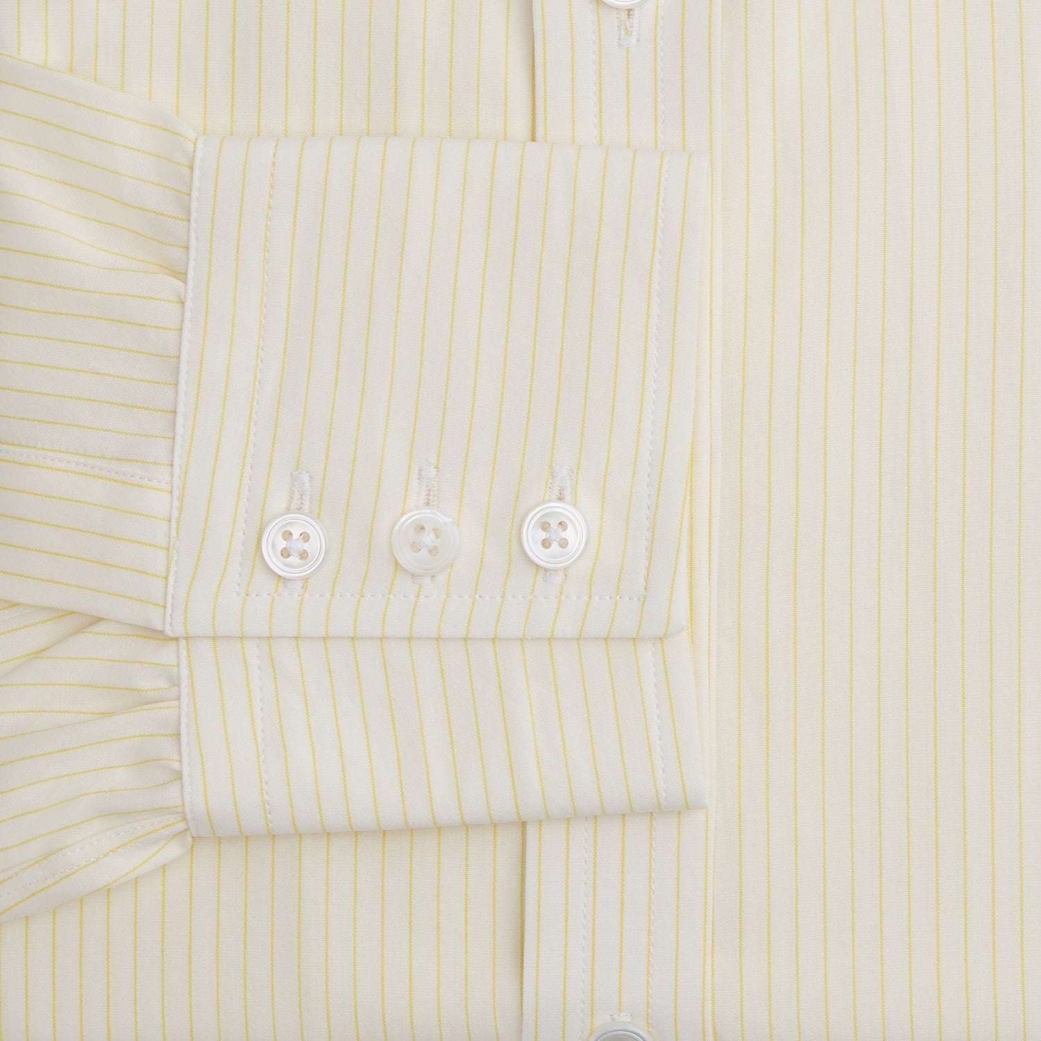 View 3 of product Yellow Pinstripe Mayfair Shirt