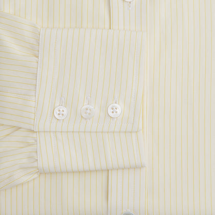 Yellow Pinstripe Mayfair Shirt Image 2
