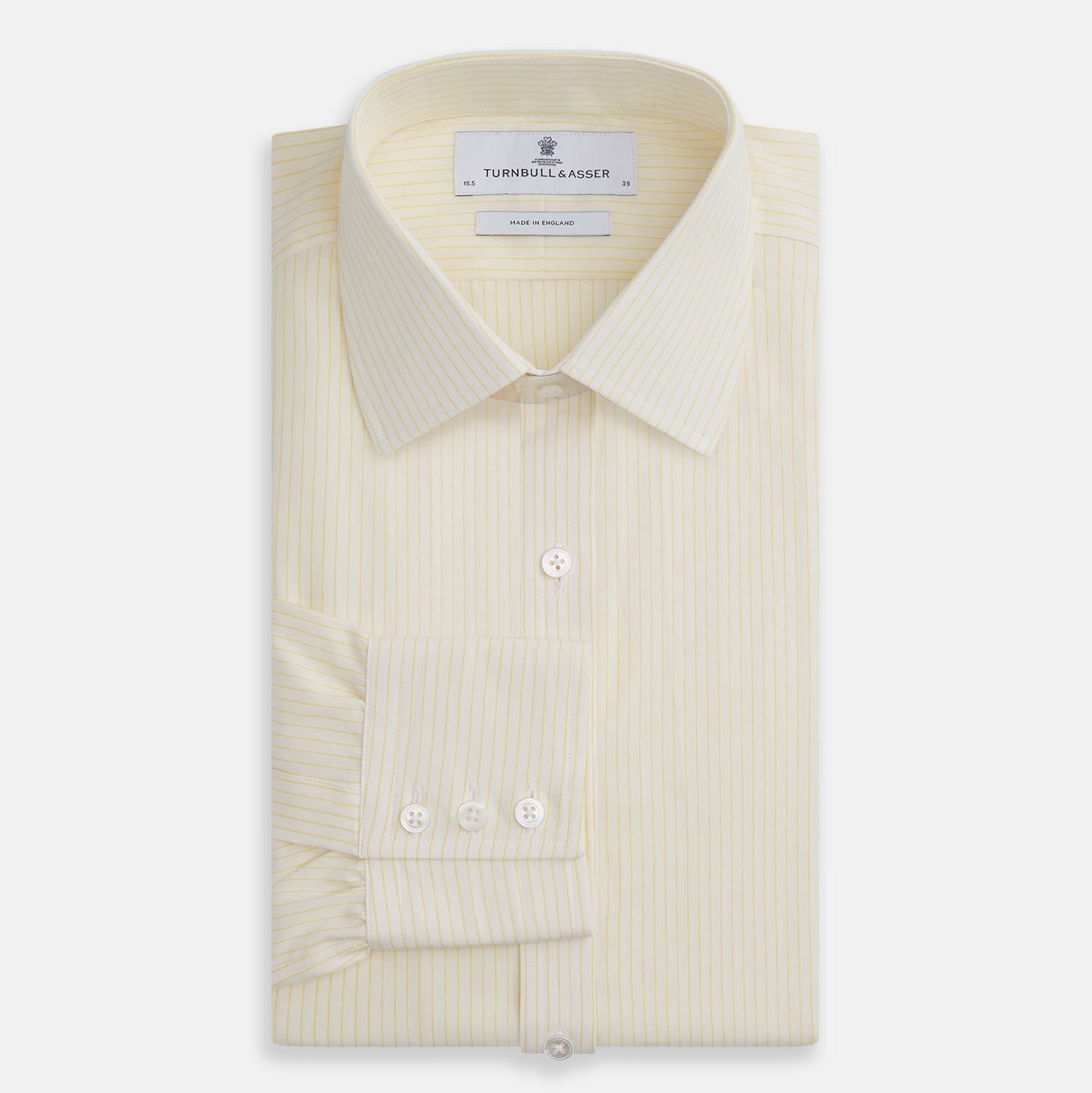 View 4 of product Yellow Pinstripe Mayfair Shirt