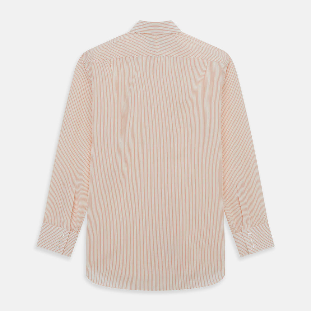 Orange Pinstripe Mayfair Shirt