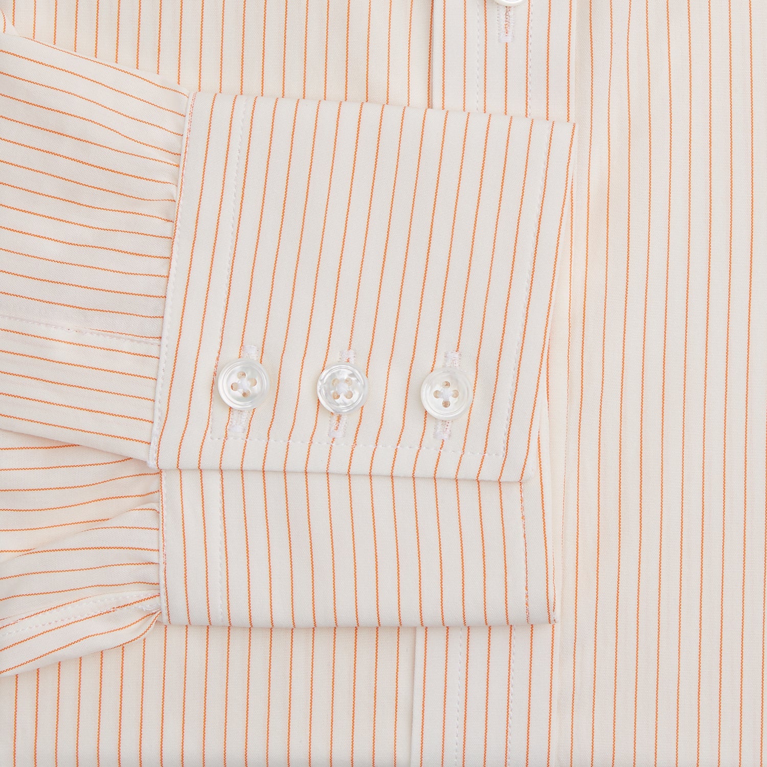 Orange Pinstripe Mayfair Shirt