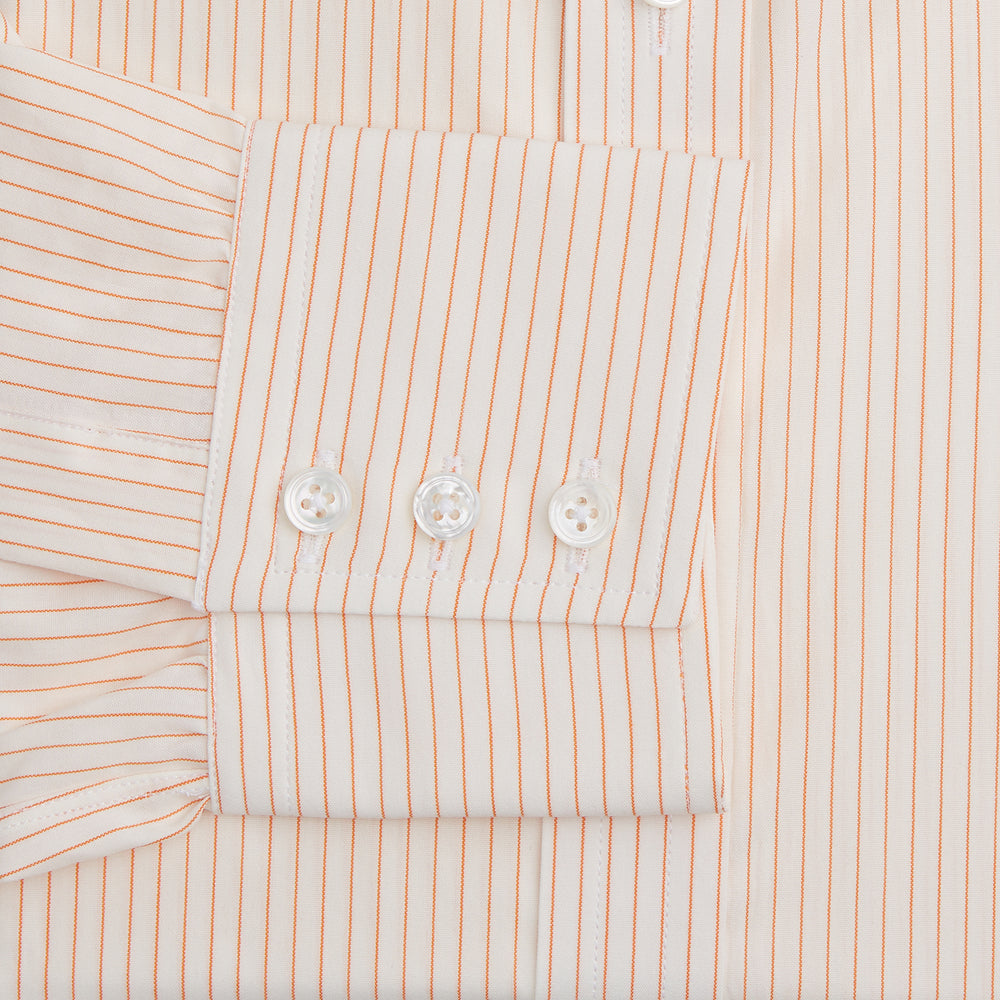 Orange Pinstripe Mayfair Shirt