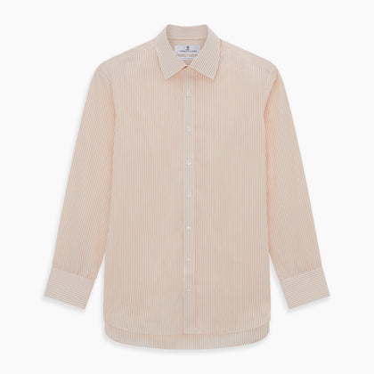 Orange Pinstripe Mayfair Shirt Image 5