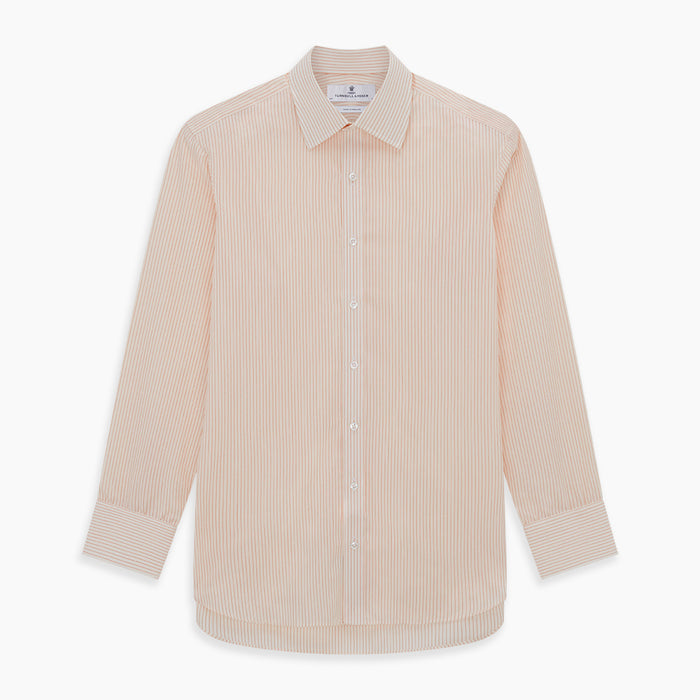 Orange Pinstripe Mayfair Shirt Image 5