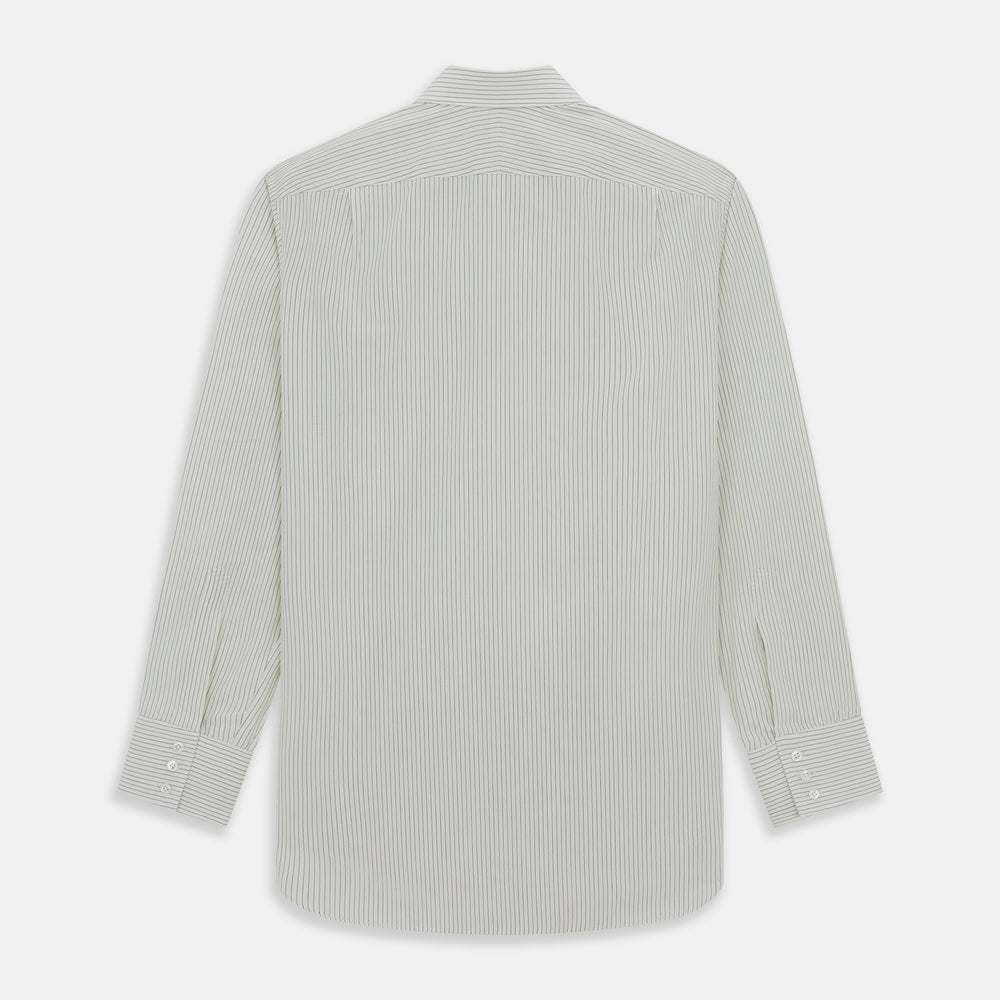 Dark Green Pinstripe Mayfair Shirt