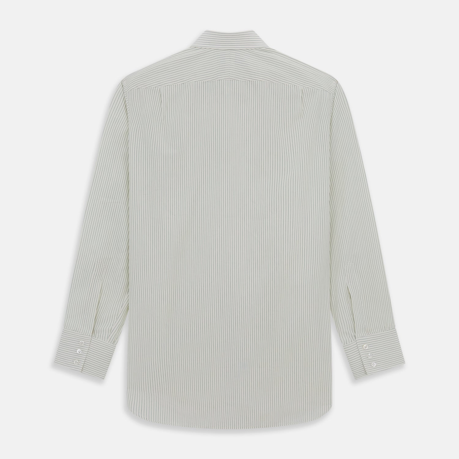 View 5 of product Dark Green Pinstripe Mayfair Shirt