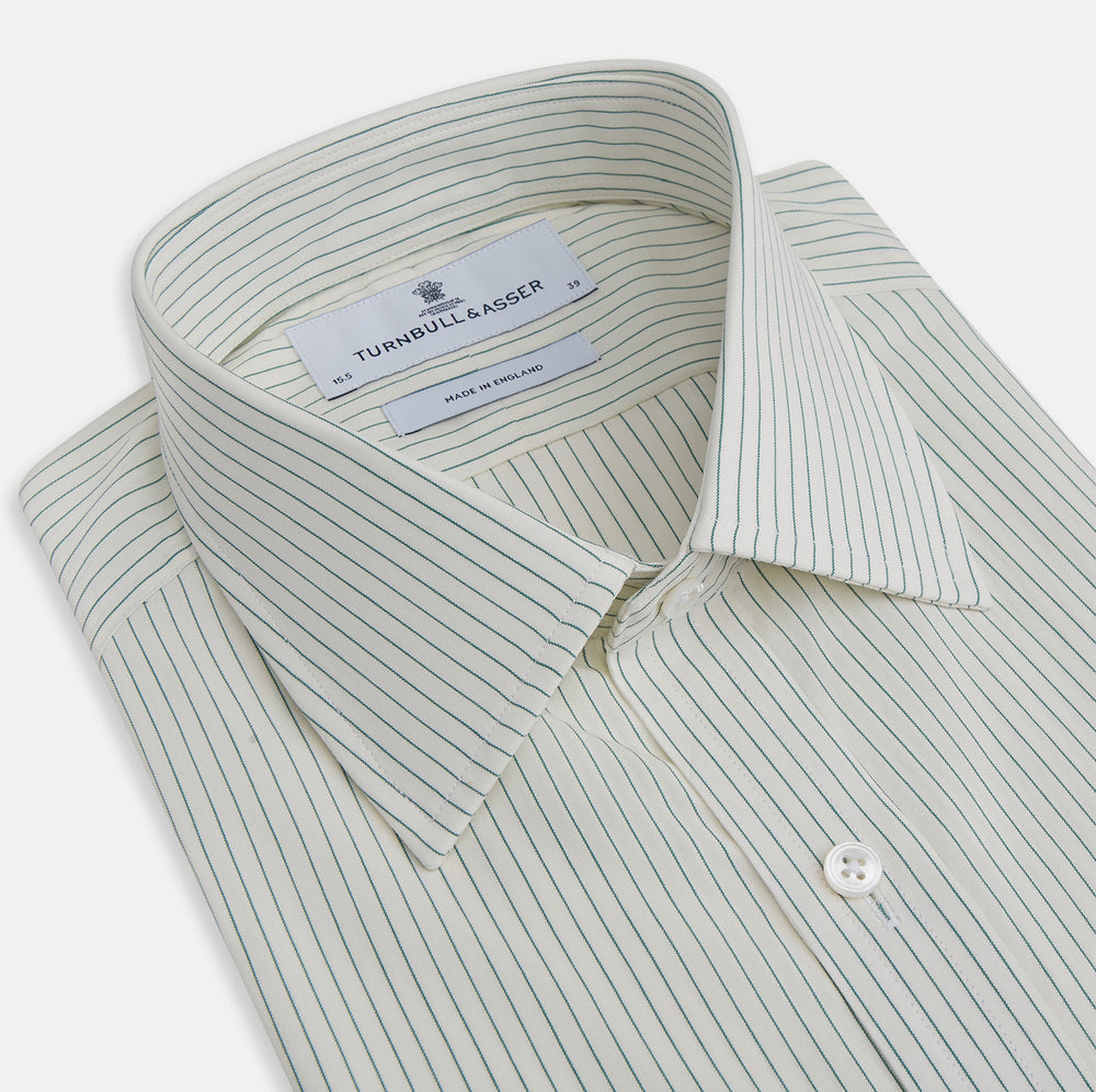 Dark Green Pinstripe Mayfair Shirt