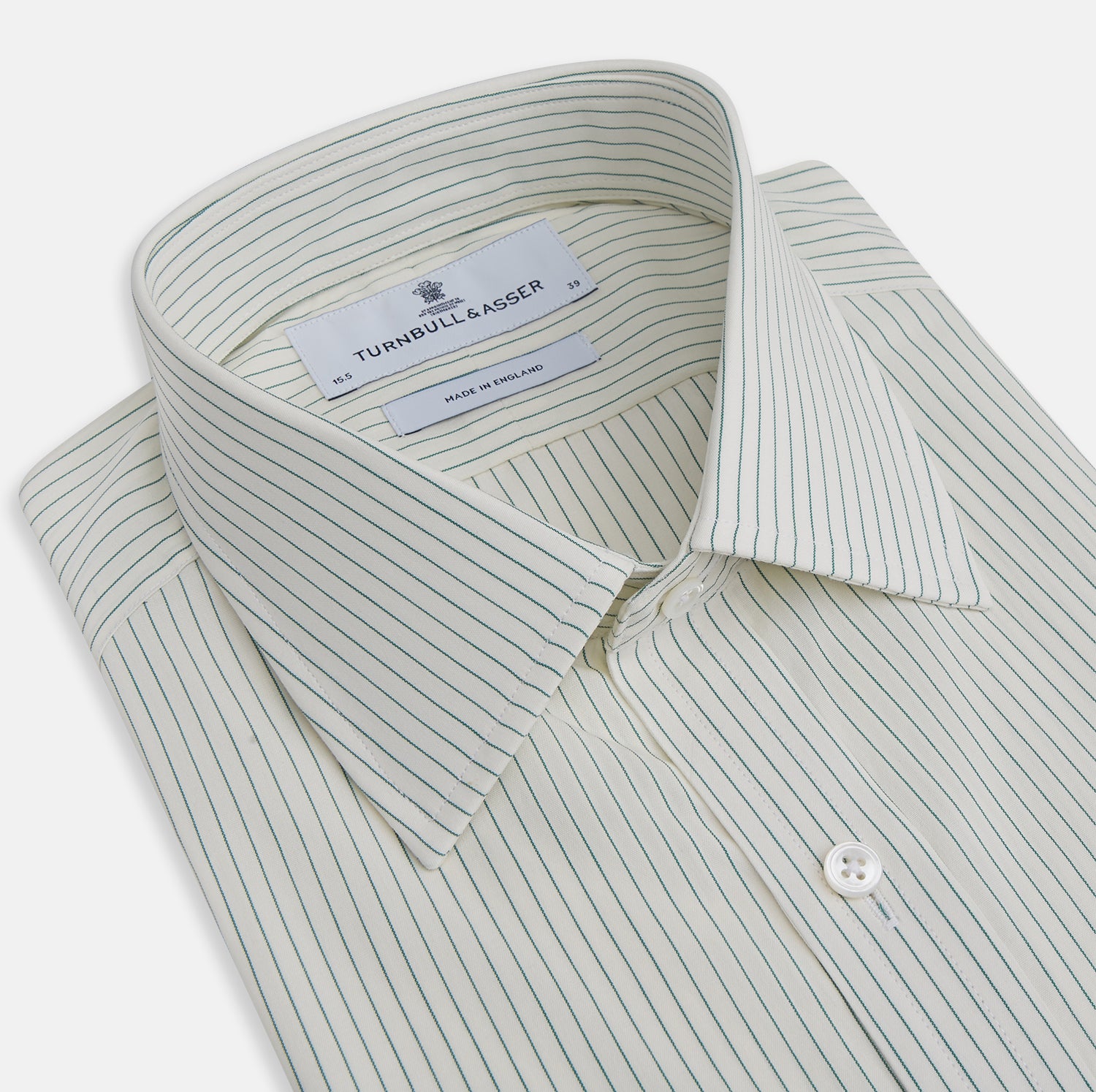 View 2 of product Dark Green Pinstripe Mayfair Shirt
