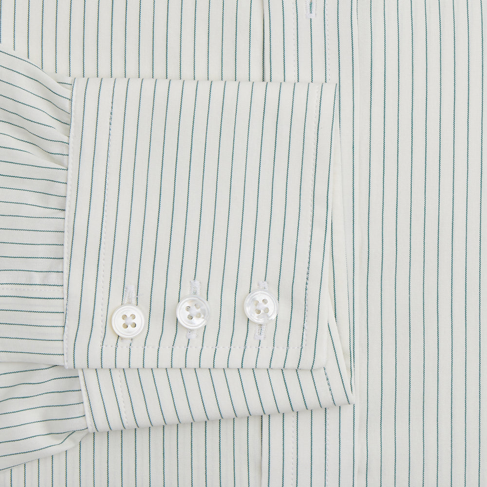 Dark Green Pinstripe Mayfair Shirt