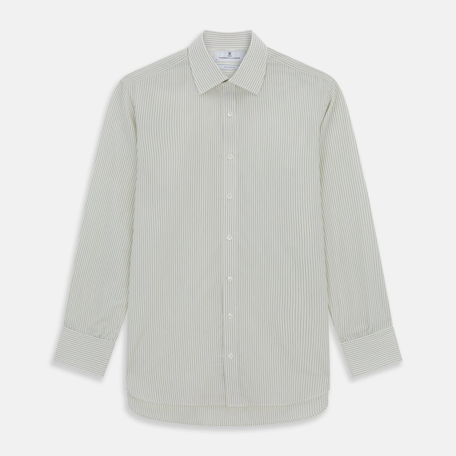 View 1 of product Dark Green Pinstripe Mayfair Shirt