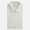 View 4 of product Pale Blue Fine Track Stripe Mayfair Shirt