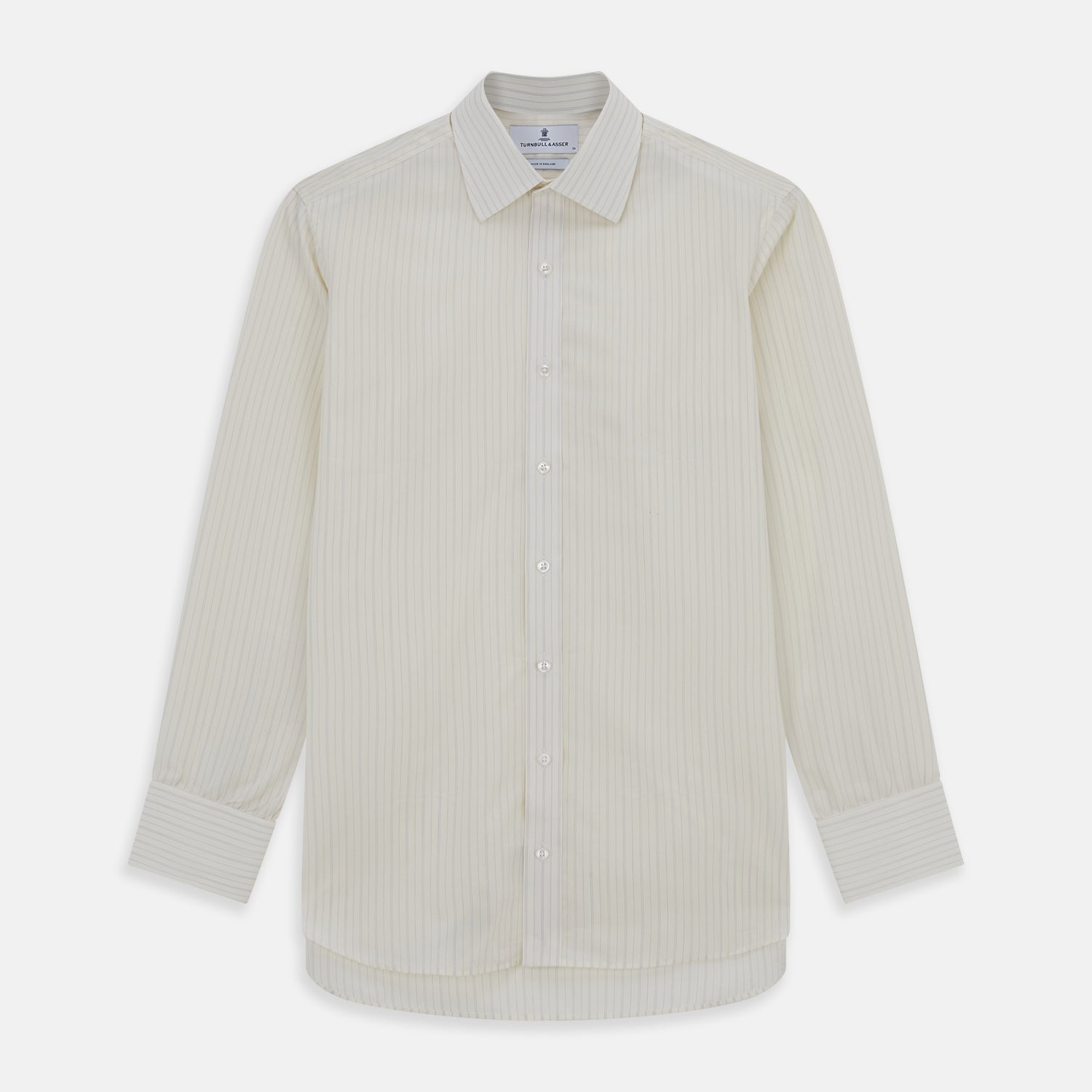 View 1 of product Pale Blue Fine Track Stripe Mayfair Shirt