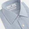 Blue and White Pencil Stripe Mayfair Shirt