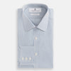 Blue and White Pencil Stripe Mayfair Shirt