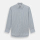 Blue and White Pencil Stripe Mayfair Shirt