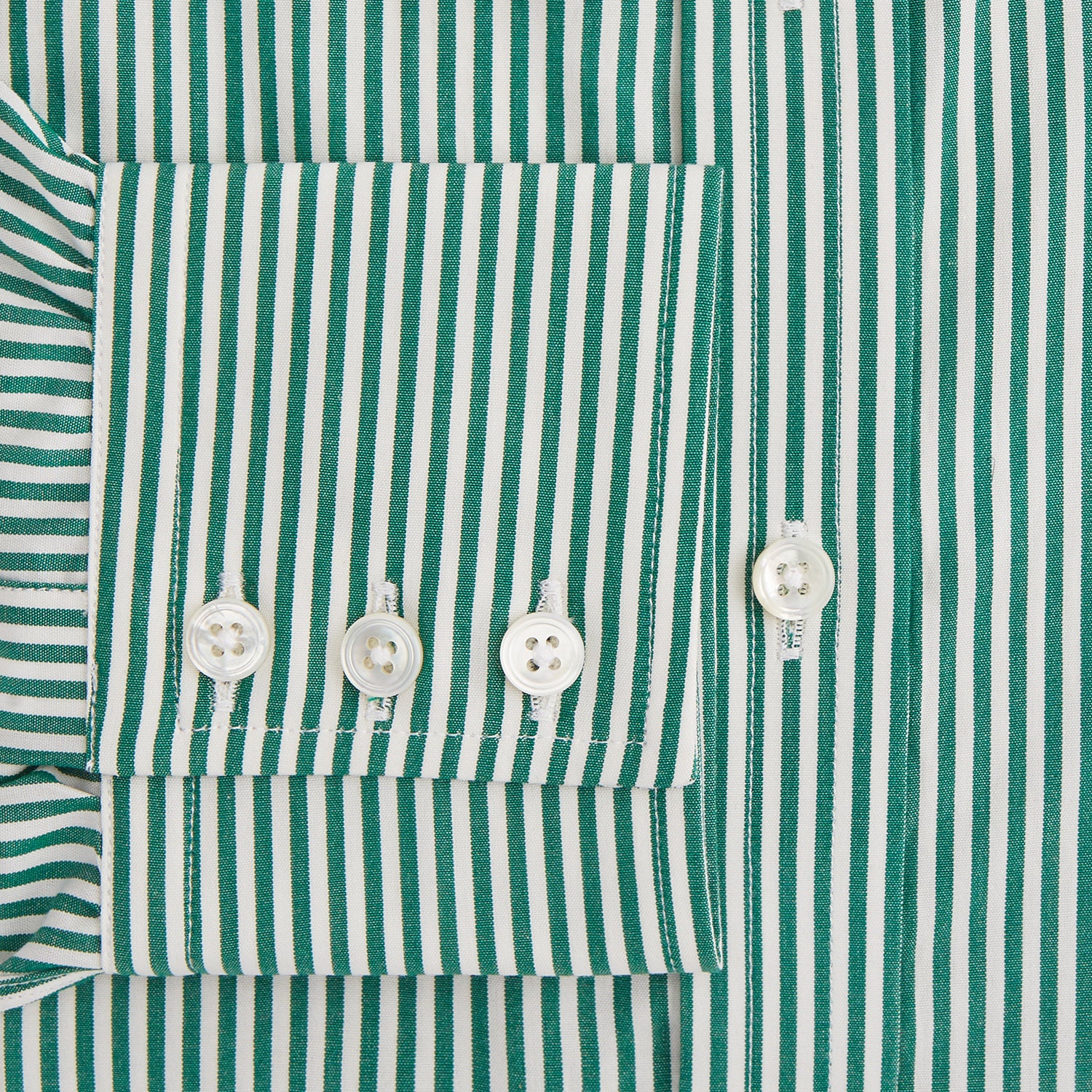 Dark Green Bengal Stripe Mayfair Shirt