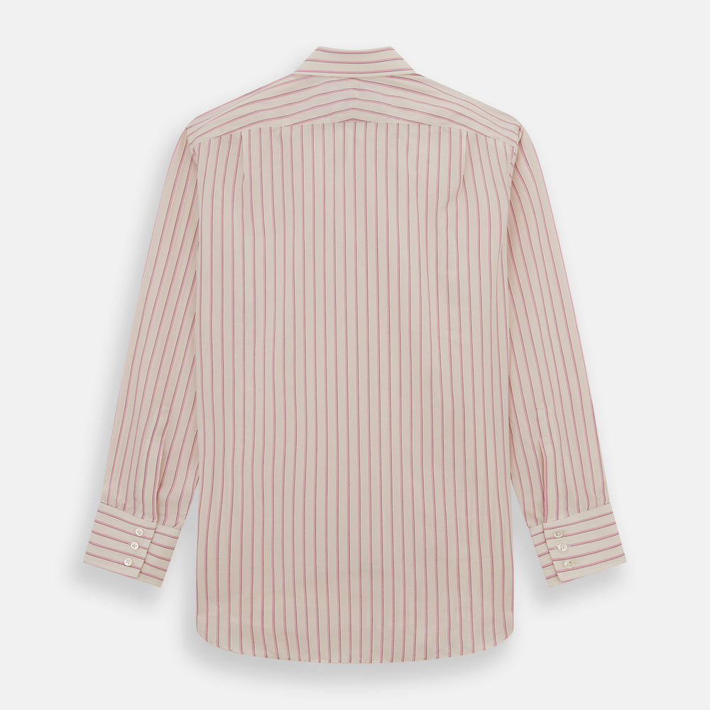 Pink Fine Track Stripe Mayfair Shirt