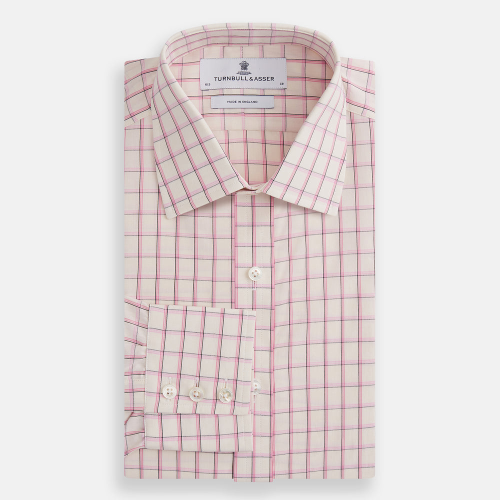 Pink Shadow Check Mayfair Shirt