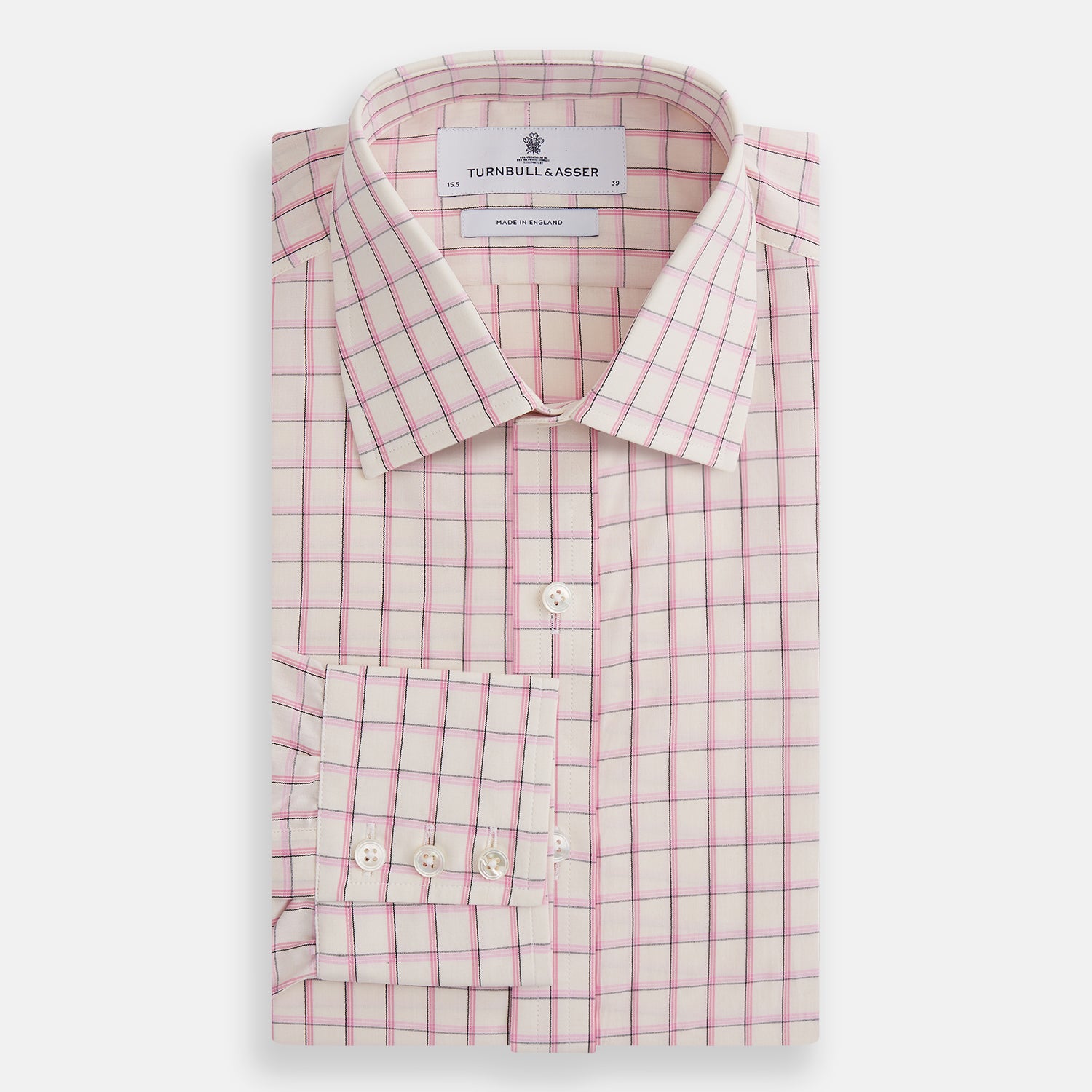 View 4 of product Pink Shadow Check Mayfair Shirt