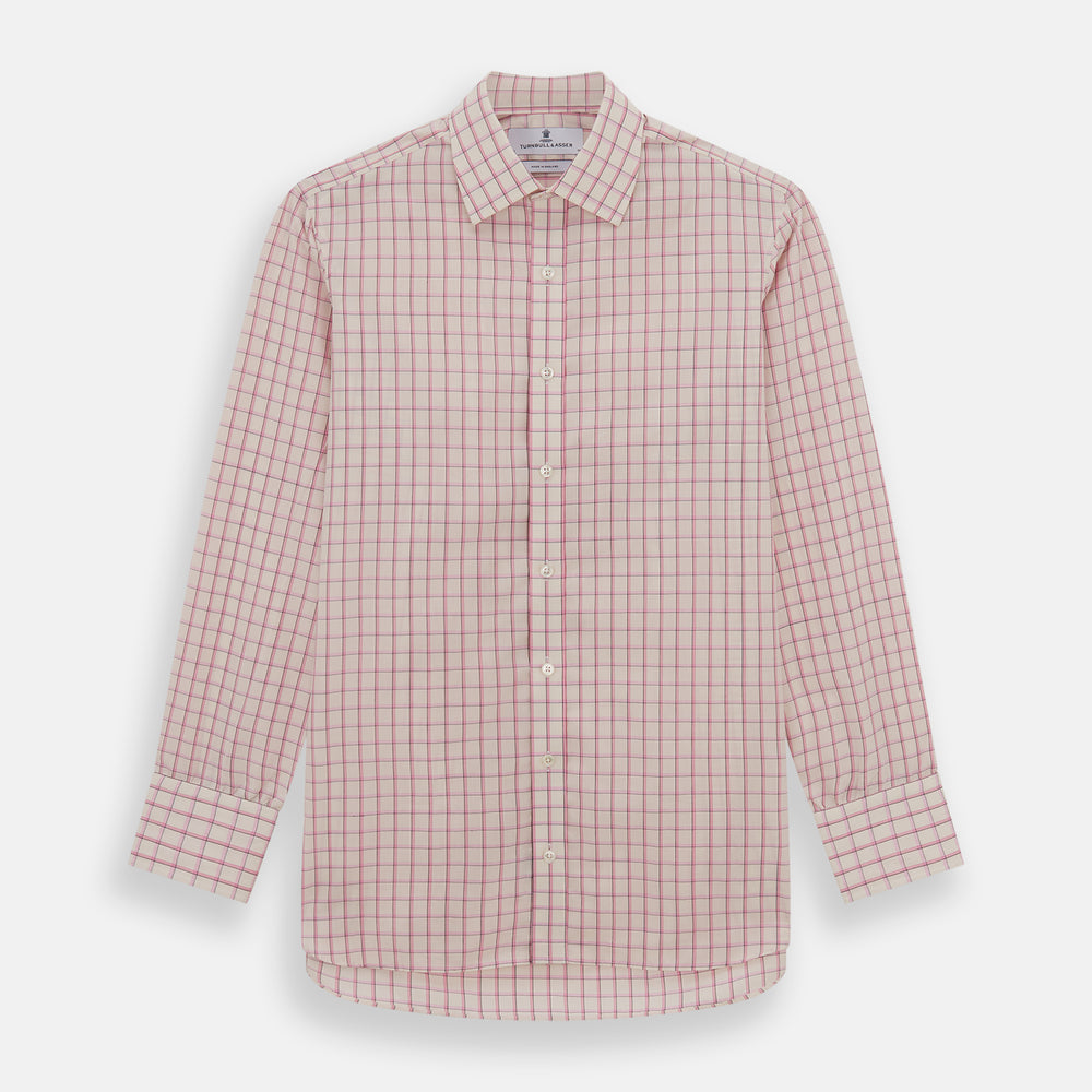 Pink Shadow Check Mayfair Shirt
