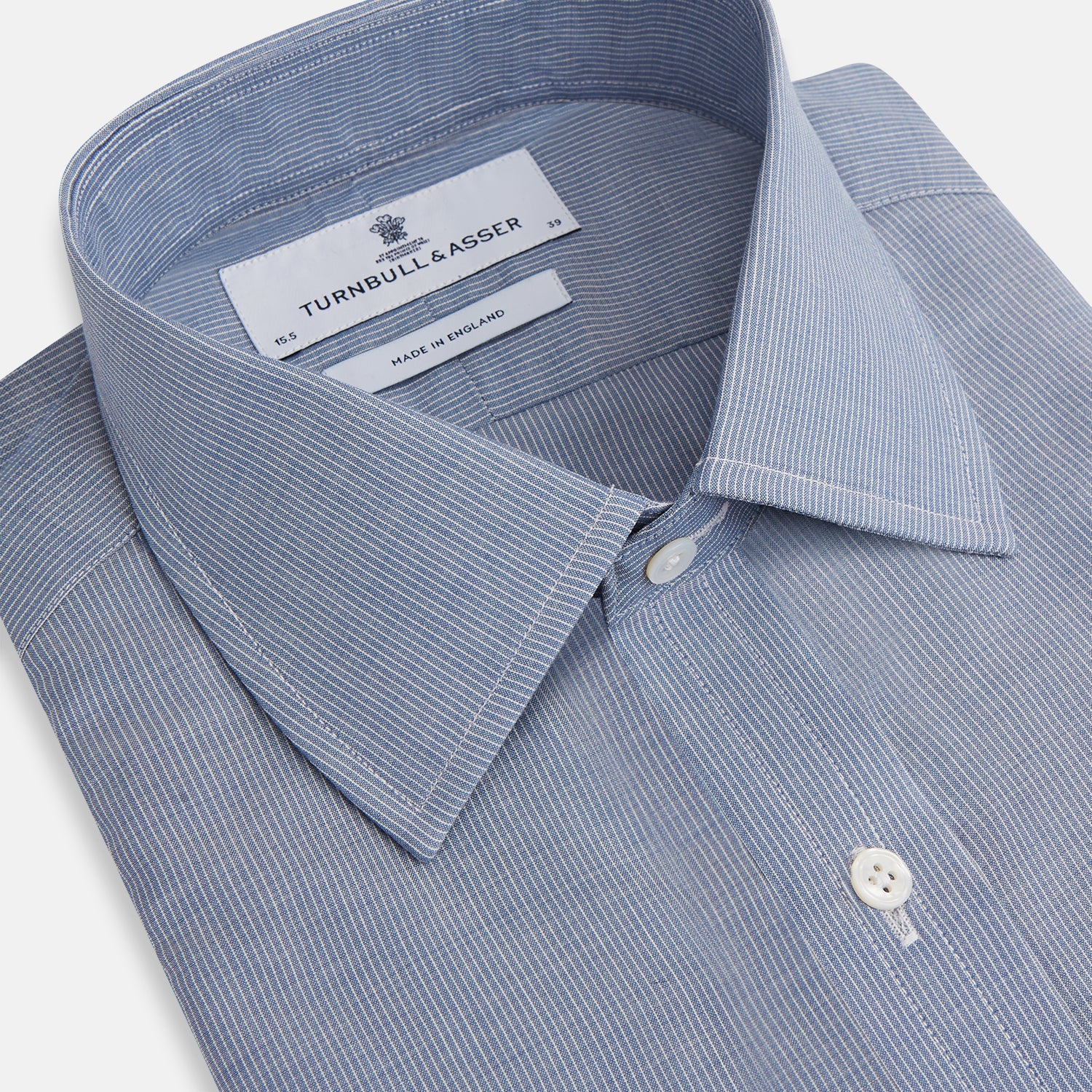 View 2 of product Blue Pencil Stripe Mayfair Shirt
