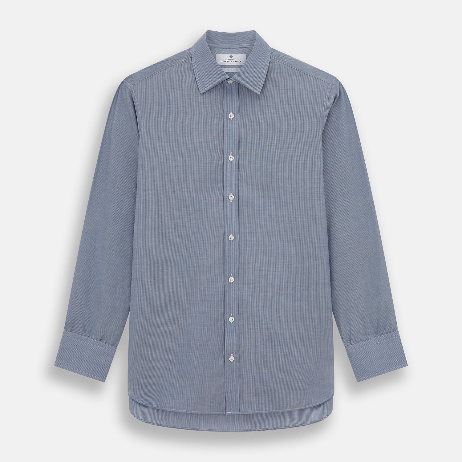 View 1 of product Blue Pencil Stripe Mayfair Shirt