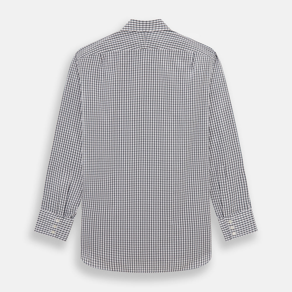 Midnight Blue Double Graph Check Mayfair Shirt