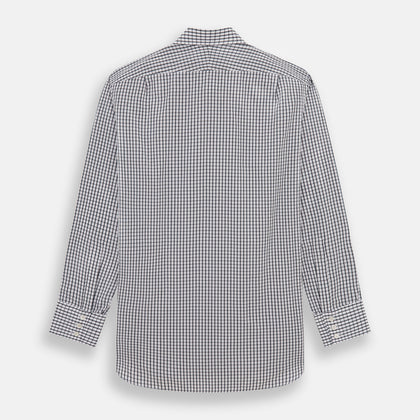 Midnight Blue Double Graph Check Mayfair Shirt Image 4