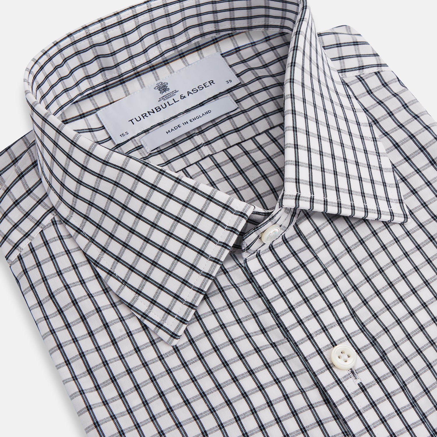 View 2 of product Midnight Blue Double Graph Check Mayfair Shirt