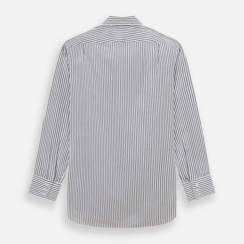 Midnight Blue Halo Stripe Mayfair Shirt