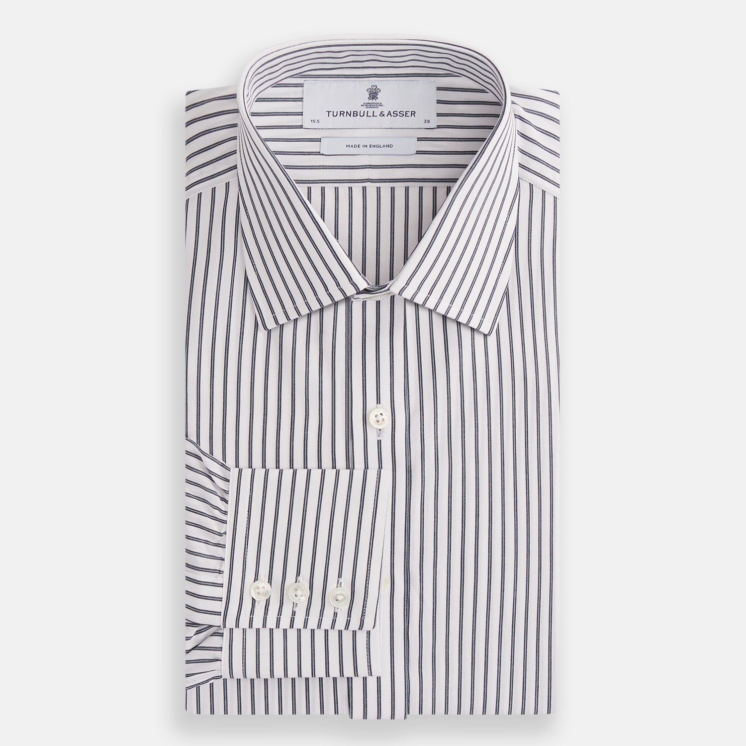 View 4 of product Midnight Blue Halo Stripe Mayfair Shirt