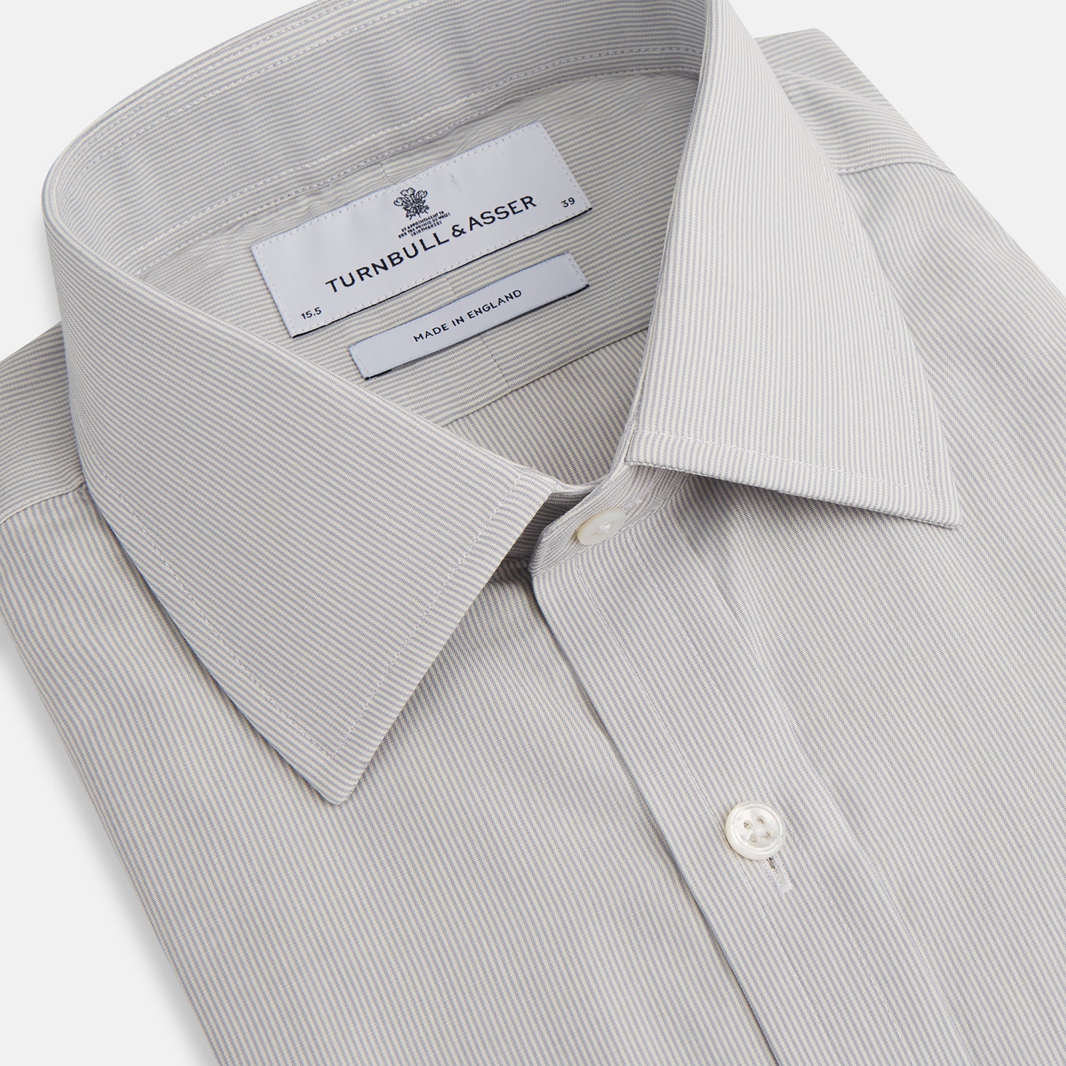 View 2 of product Pale Blue Fine Stripe Mayfair Shirt