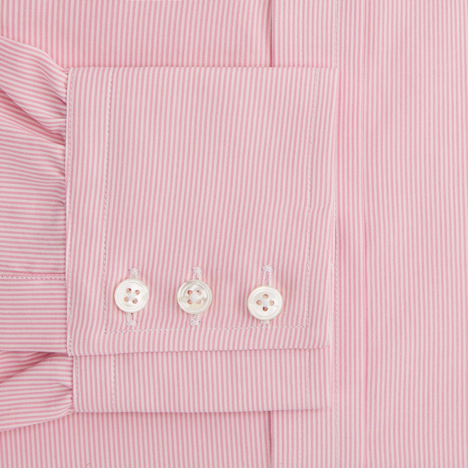 View 3 of product Pink Fine Stripe Mayfair Shirt