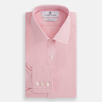 Pink Fine Stripe Mayfair Shirt Image 3