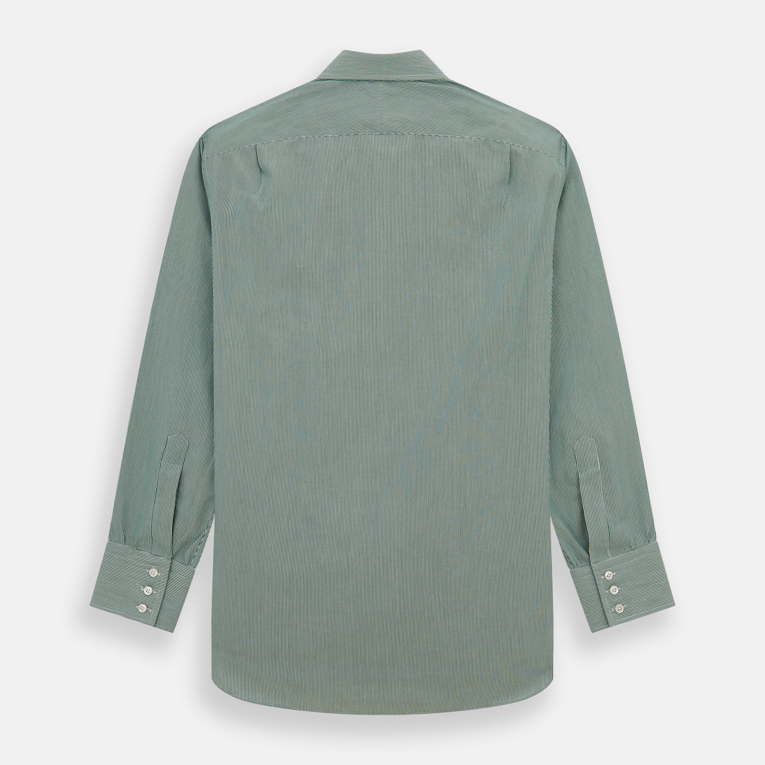 View 5 of product Green Fine Stripe Mayfair Shirt