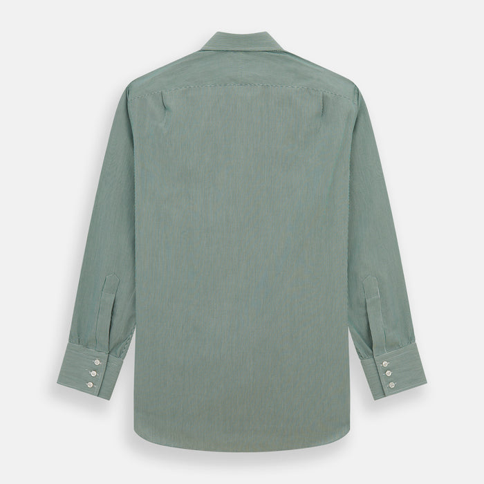 Green Fine Stripe Mayfair Shirt Image 4
