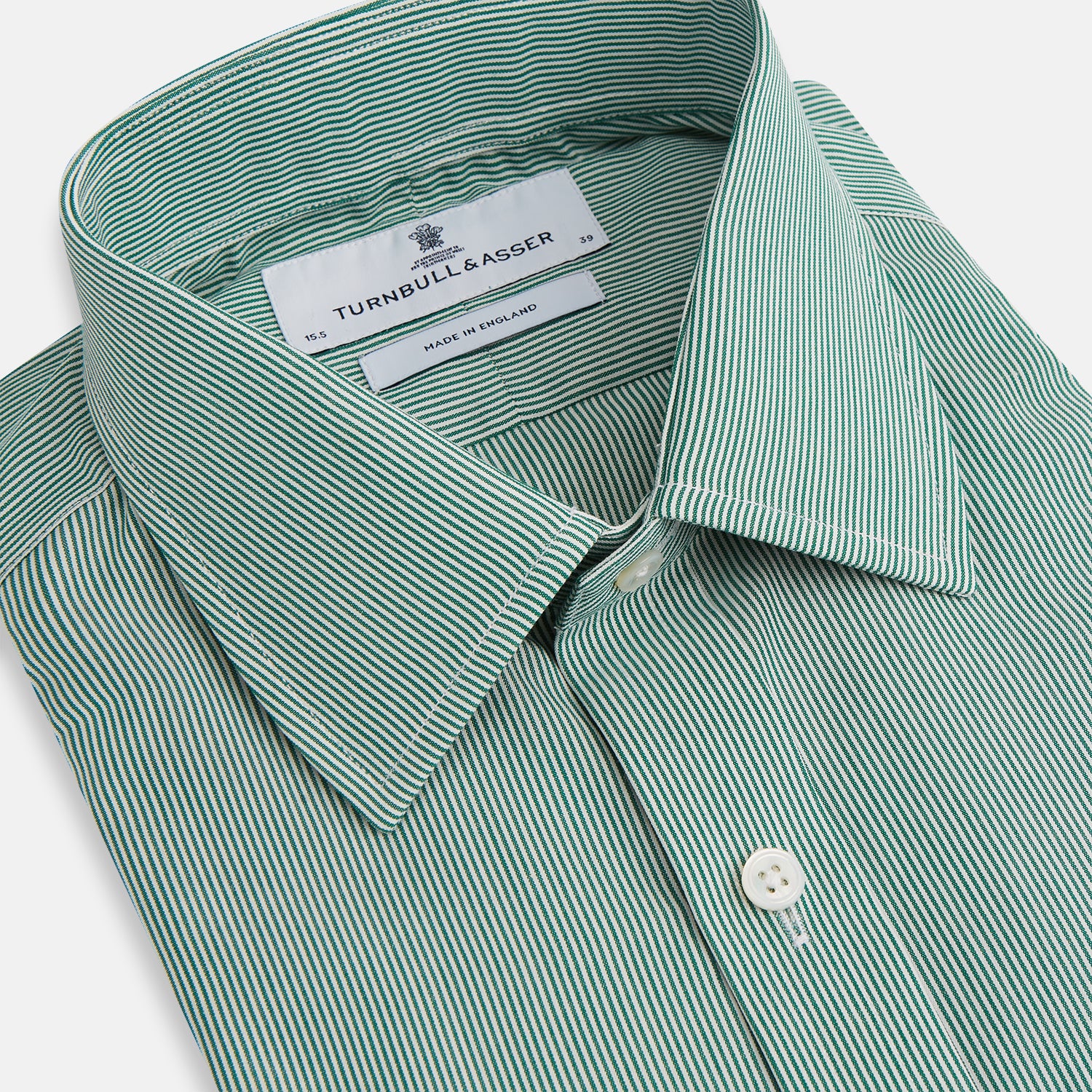 View 2 of product Green Fine Stripe Mayfair Shirt