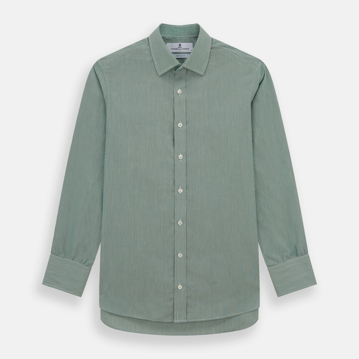 View 1 of product Green Fine Stripe Mayfair Shirt