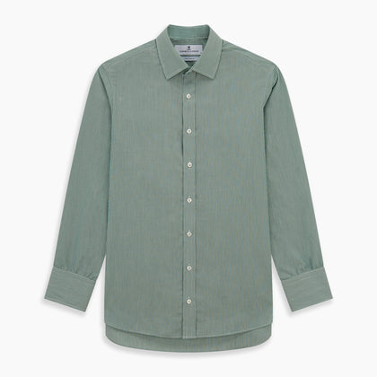 Green Fine Stripe Mayfair Shirt Image 5
