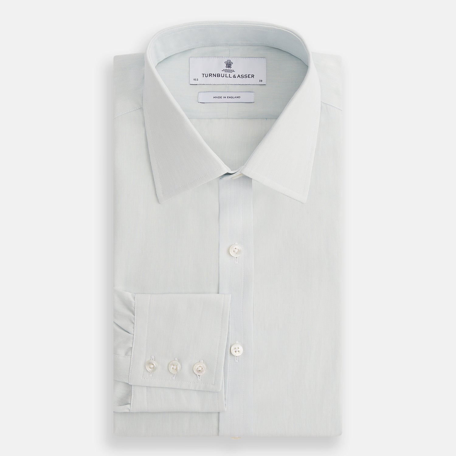 View 5 of product Pale Blue Pencil Stripe Mayfair Shirt
