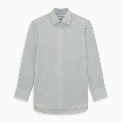 Pale Blue Pencil Stripe Mayfair Shirt Image 5