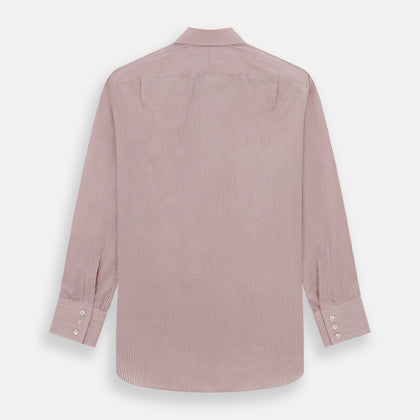 Pink Fine Shadow Stripe Mayfair Shirt Image 4