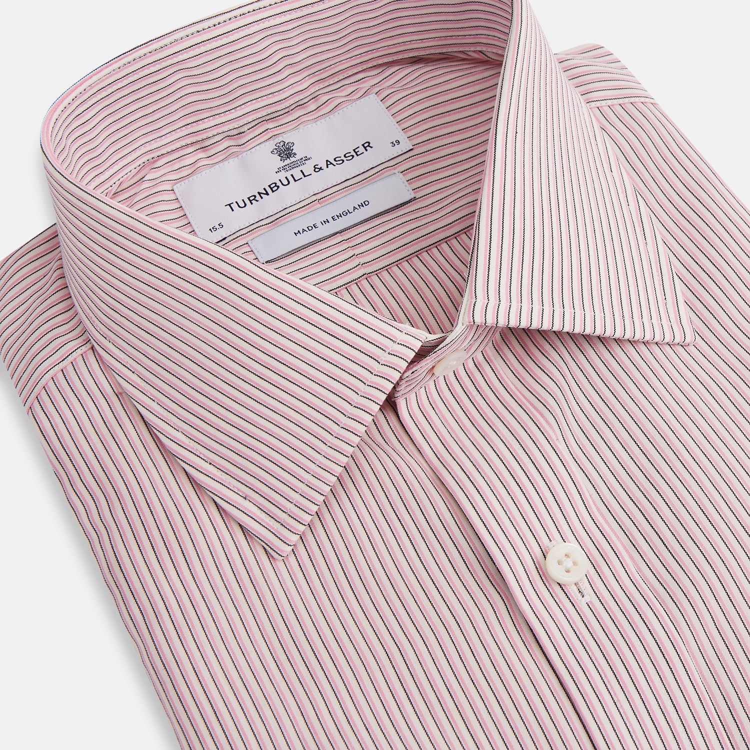 View 2 of product Pink Fine Shadow Stripe Mayfair Shirt