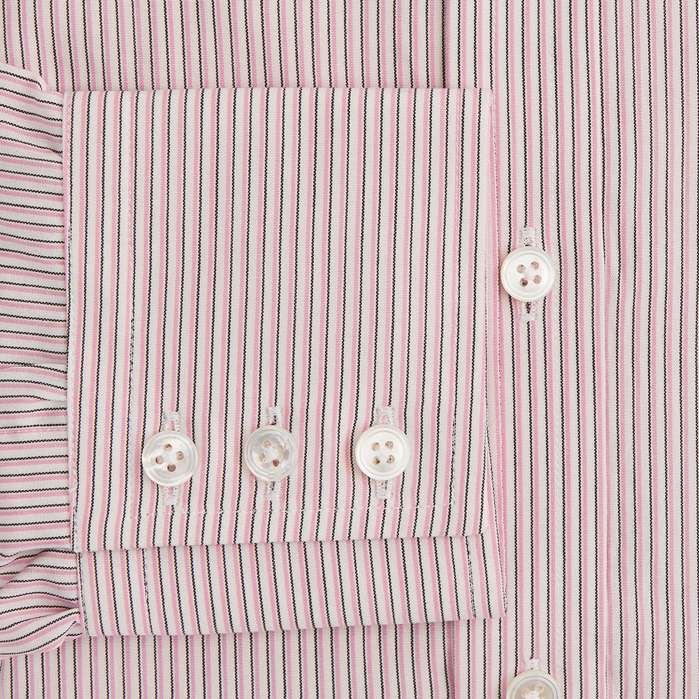 Pink Fine Shadow Stripe Mayfair Shirt