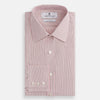 View 4 of product Pink Fine Shadow Stripe Mayfair Shirt