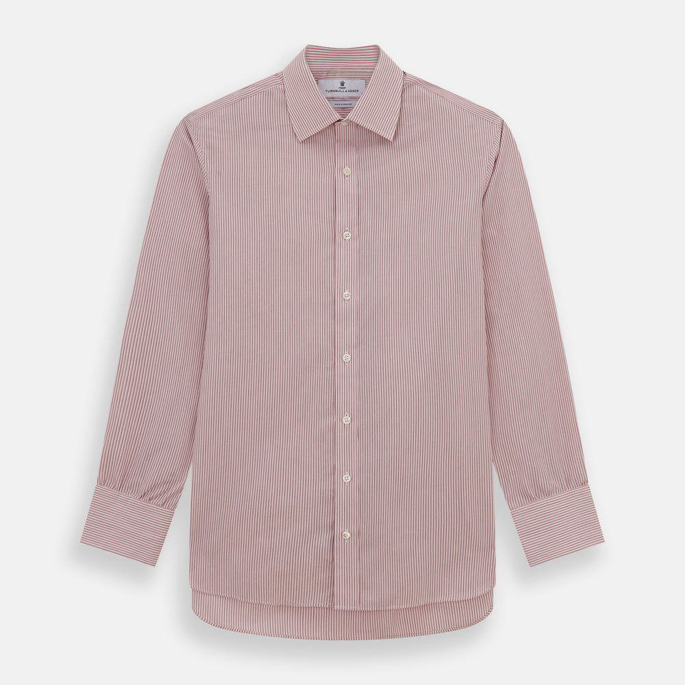 Pink Fine Shadow Stripe Mayfair Shirt