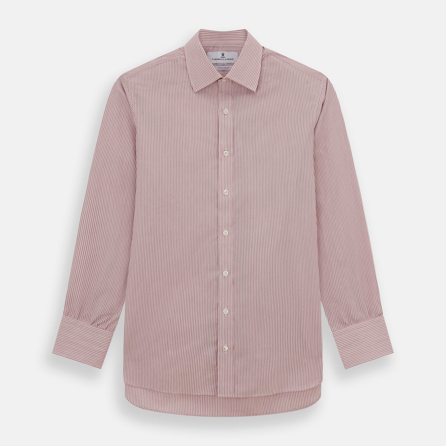 View 1 of product Pink Fine Shadow Stripe Mayfair Shirt