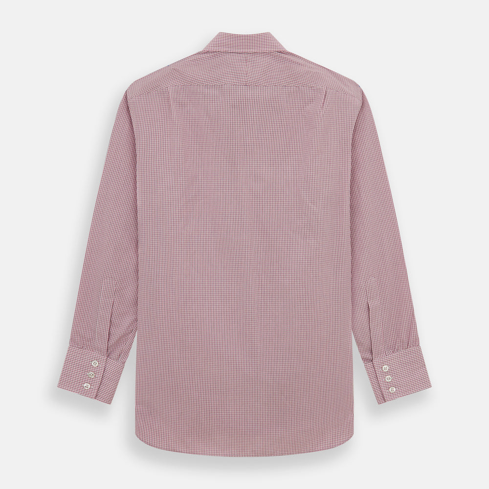 Pink Fine Graph Check Mayfair Shirt
